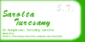 sarolta turcsany business card